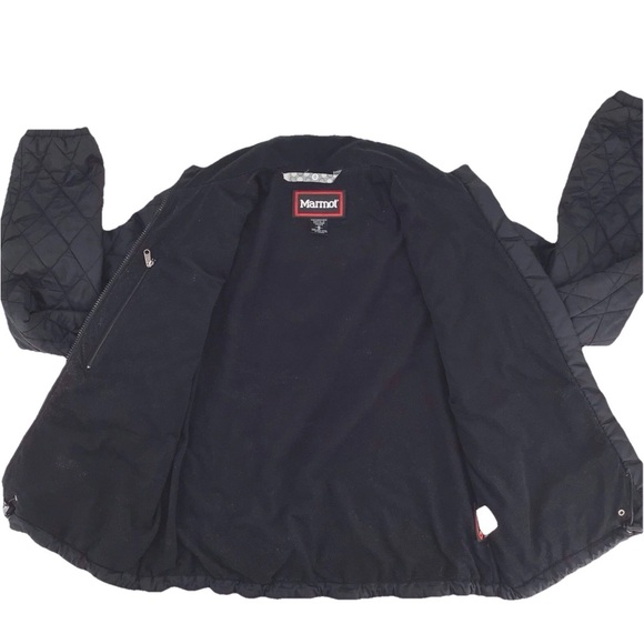Marmot Women's PrimaLoft Black Quilted Full Zip Long Sleeve Jacket Size Medium - Picture 9 of 16